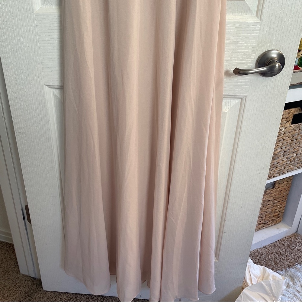 𝅺nwt Anthropologie BHDLN Capulet Neutral Dress women size XS champagne party - Picture 6 of 13